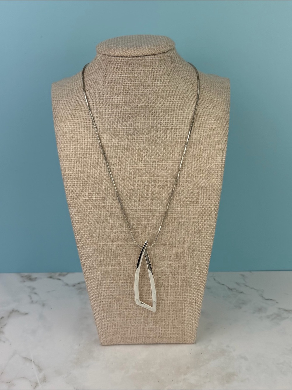 Premier Designs Silver Plated Geometric Open Pendant